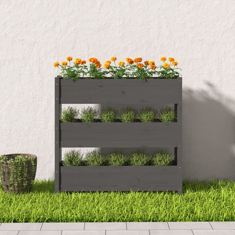 VIDAXX PLANTER 112X25X104.5 cm Solid fyrretræ grå