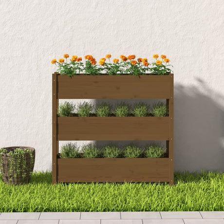 VIDAXX PLANTER 112X25X104.5 cm Solid fyrretræ Honningbrun