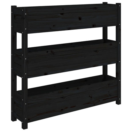 VIDAXX PLANTER 112X25X104.5 cm Solid fyrretræ sort