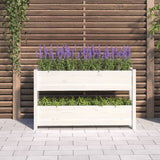 VIDAXX PLANTER 112X25X66 CM SOLID PINE TRÆS HVID