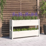 VIDAXX PLANTER 112X25X66 CM SOLID PINE TRÆS HVID
