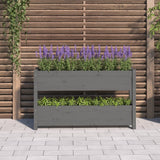VIDAXX PLANTER 112X25X66 CM SOLID PINE TRE GRÅ