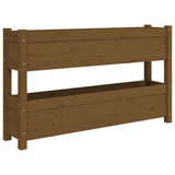 VIDAXX PLANTER 112X25X66 CM SOLID PINE TRE HONEY BRUN