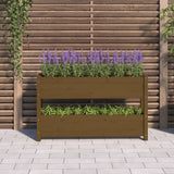 VIDAXX PLANTER 112X25X66 CM SOLID PINE TRE HONEY BRUN