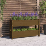 VIDAXX PLANTER 112X25X66 CM SOLID PINE TRE HONEY BRUN