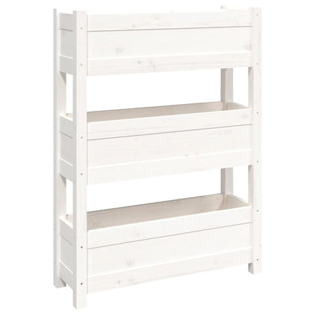 VIDAXX PLANTER 77X25X104.5 cm Solid fyrretræ hvid