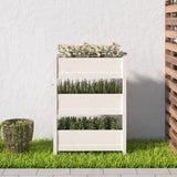 VIDAXX PLANTER 77X25X104.5 cm Solid fyrretræ hvid