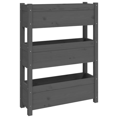 VIDAXX PLANTER 77X25X104.5 cm Solid fyrretræ grå