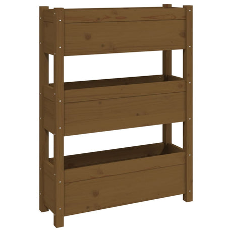 VIDAXX PLANTER 77X25X104.5 cm Solid fyrretræ Honningbrun