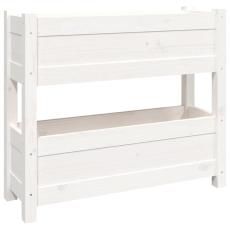 VIDAXX PLANTER 77X25X66 CM SOLID PINE TRÆS HVID