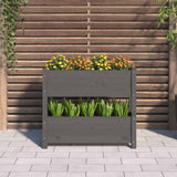 VIDAXX PLANTER 77X25X66 CM SOLID PINE TRE GRÅ