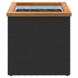 Vidaxl planter 40x40x40 cm poly rattan sort