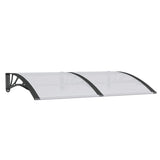 VIDAXX Dørbaldakin 150x100 cm polycarbonat sort