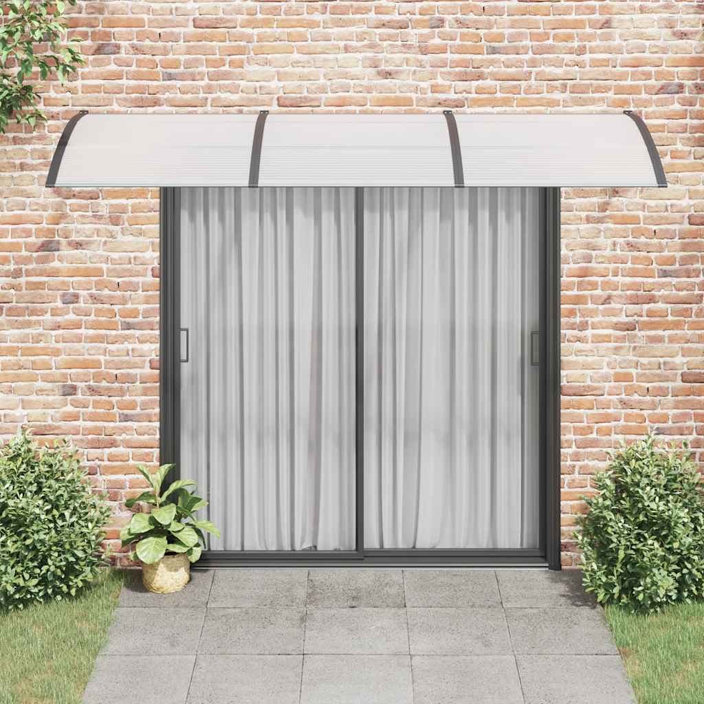 Vidaxx Door Canopy 300x100 cm polycarbonat sort