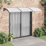 Vidaxx Door Canopy 300x100 cm polycarbonat sort