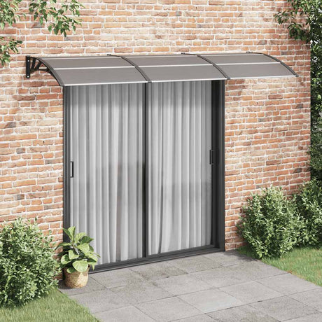 Vidaxx Door Canopy 300x100 cm polycarbonat sort