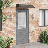 VIDAXX Dørbaldakin Sort 80x75 cm polycarbonat