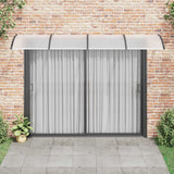 VIDAXX Dørbaldakin 350x100 cm polycarbonat sort