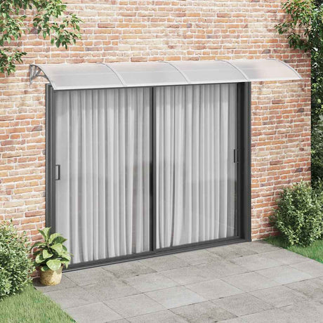 Vidaxx dør baldakin grå 350x100 cm polycarbonat