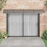 Vidaxx dør baldakin sort 350x100 cm polycarbonat