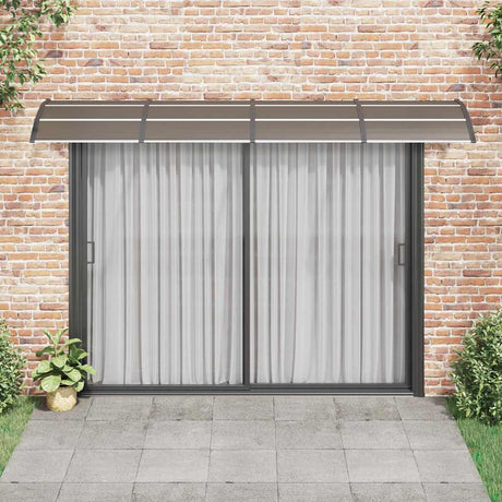 Vidaxx dør baldakin sort 350x100 cm polycarbonat