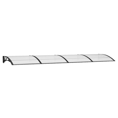 Vidaxx Door Canopy 400x100 cm polycarbonat sort