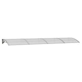 Vidaxx dør baldakin grå 400x100 cm polycarbonat