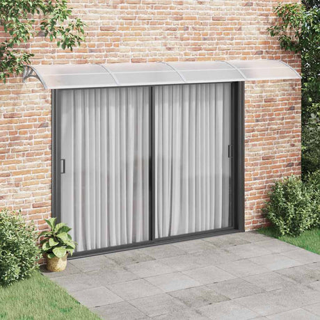 Vidaxx dør baldakin grå 400x100 cm polycarbonat