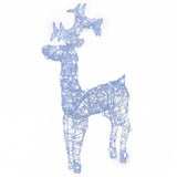 Vidaxl Christmas Decorations Reindeer 2 PCS 60x16x100 cm akryl