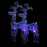 Vidaxl Christmas Decorations Reindeer 2 PCS 60x16x100 cm akryl