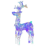Vidaxl juledekorationer Reindeer 3 stk 60x16x100 cm akryl