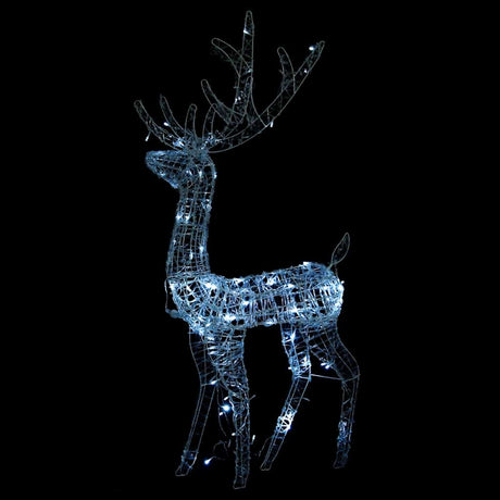 Vidaxl juledekorationer Reindeer 2 stk 120 cm akrylkold hvid
