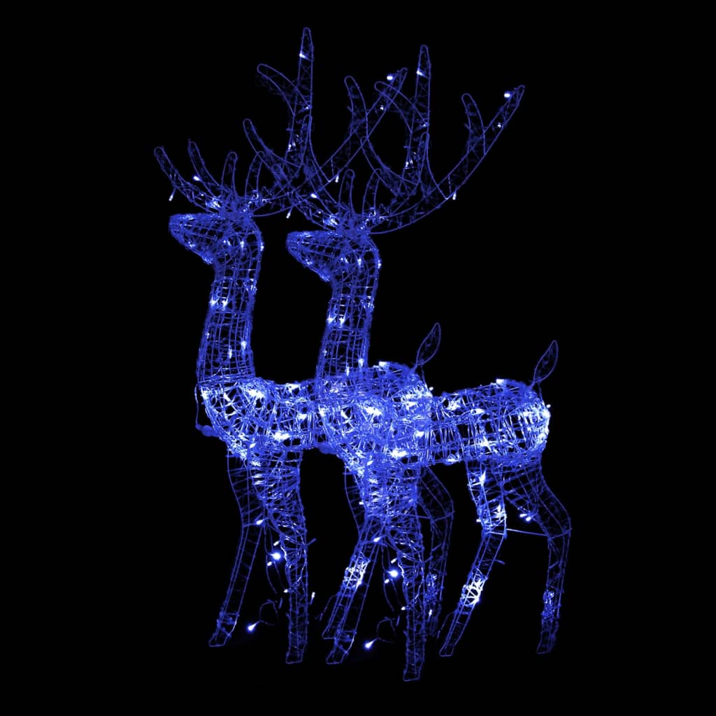 Vidaxl juledekorationer Reindeer 2 stk 120 cm akrylblå