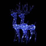Vidaxl juledekorationer Reindeer 2 stk 120 cm akrylblå