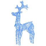 Vidaxl Christmas Decorations Reindeer 2 PCS 60x16x100 cm akryl