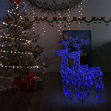 Vidaxl Christmas Decorations Reindeer 2 PCS 60x16x100 cm akryl