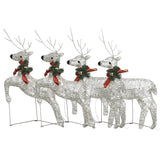 Vidaxl Christmas Reindeer 4 Pcs 80 LEDS Guldfarvet