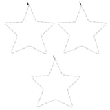 VidaXL julefigurer stjerner med 48 lysdioder 3 stk 56 cm varm hvid