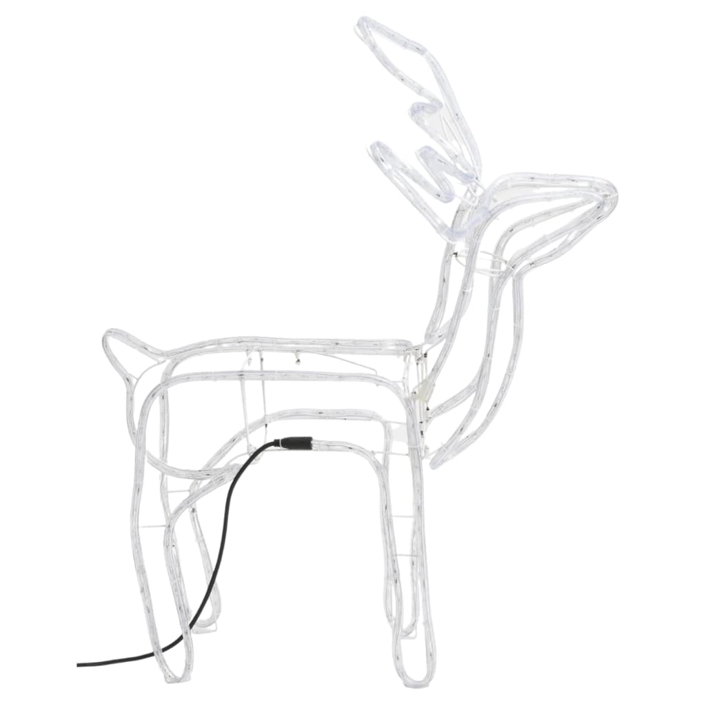 Vidaxl Christmas Figur Reindeer 3 stk 76x42x87 cm varm hvid