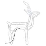 Vidaxl Christmas Figur Reindeer 3 stk 76x42x87 cm varm hvid