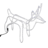 Vidaxl Christmas Figur Reindeer 2 Pcs 60x30x60 cm varm hvid