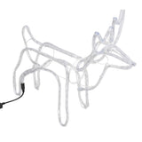 Vidaxl Christmas Figur Reindeer 3 Pcs 60x30x60 cm varm hvid