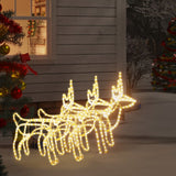 Vidaxl Christmas Figur Reindeer 3 Pcs 60x30x60 cm varm hvid