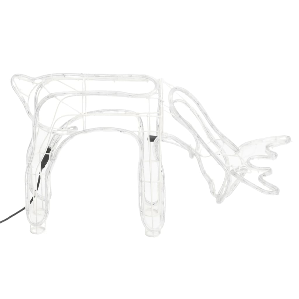 Vidaxl Christmas Figur Reindeer 2 Pcs 73x31x45 cm varm hvid