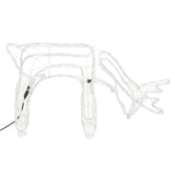 Vidaxl Christmas Figur Reindeer 2 Pcs 73x31x45 cm varm hvid