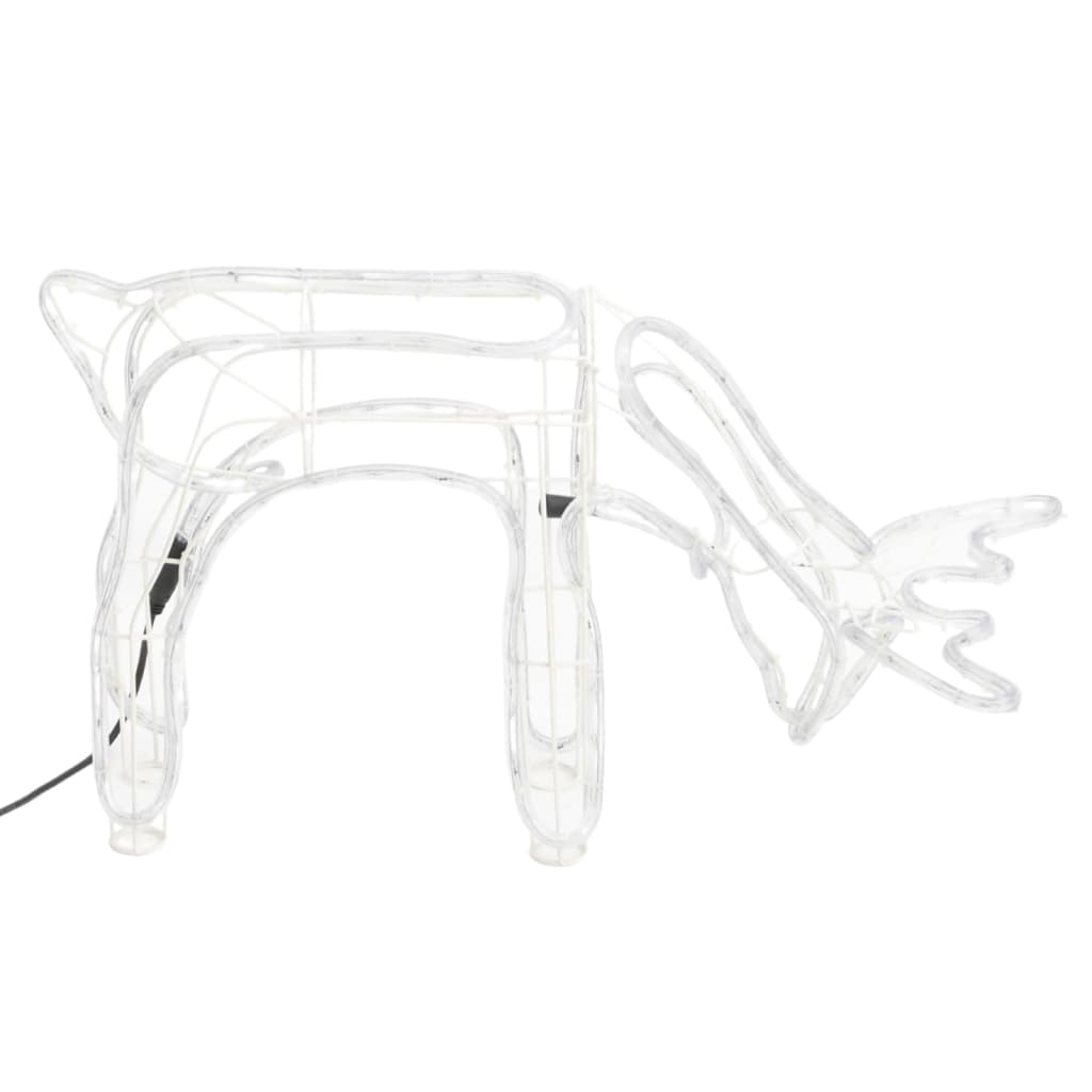 Vidaxl 3-delt julefigur Set Reindeer Varm hvid