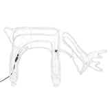 Vidaxl 3-delt julefigur Set Reindeer Kold hvid