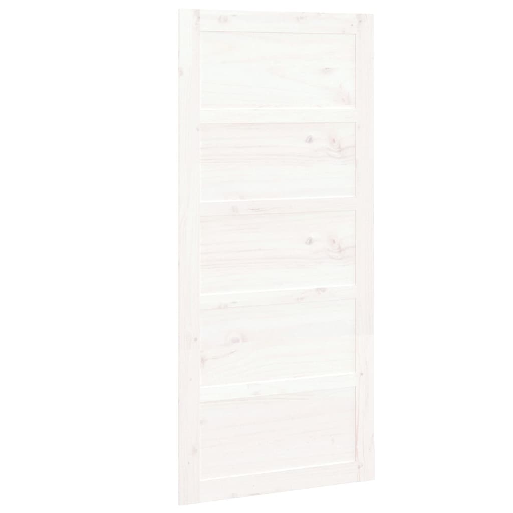 Vidaxl skydedør 90x1,8x204,5 cm fast fyrretræ hvid