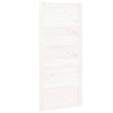 Vidaxl skydedør 90x1,8x204,5 cm fast fyrretræ hvid