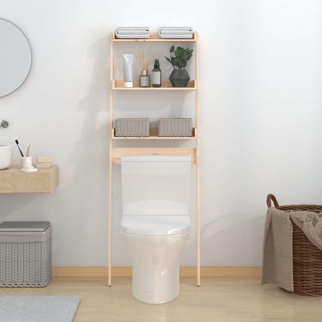 Vidaxx toiletstativ 63,5x32x179 cm massivt fyrretræ